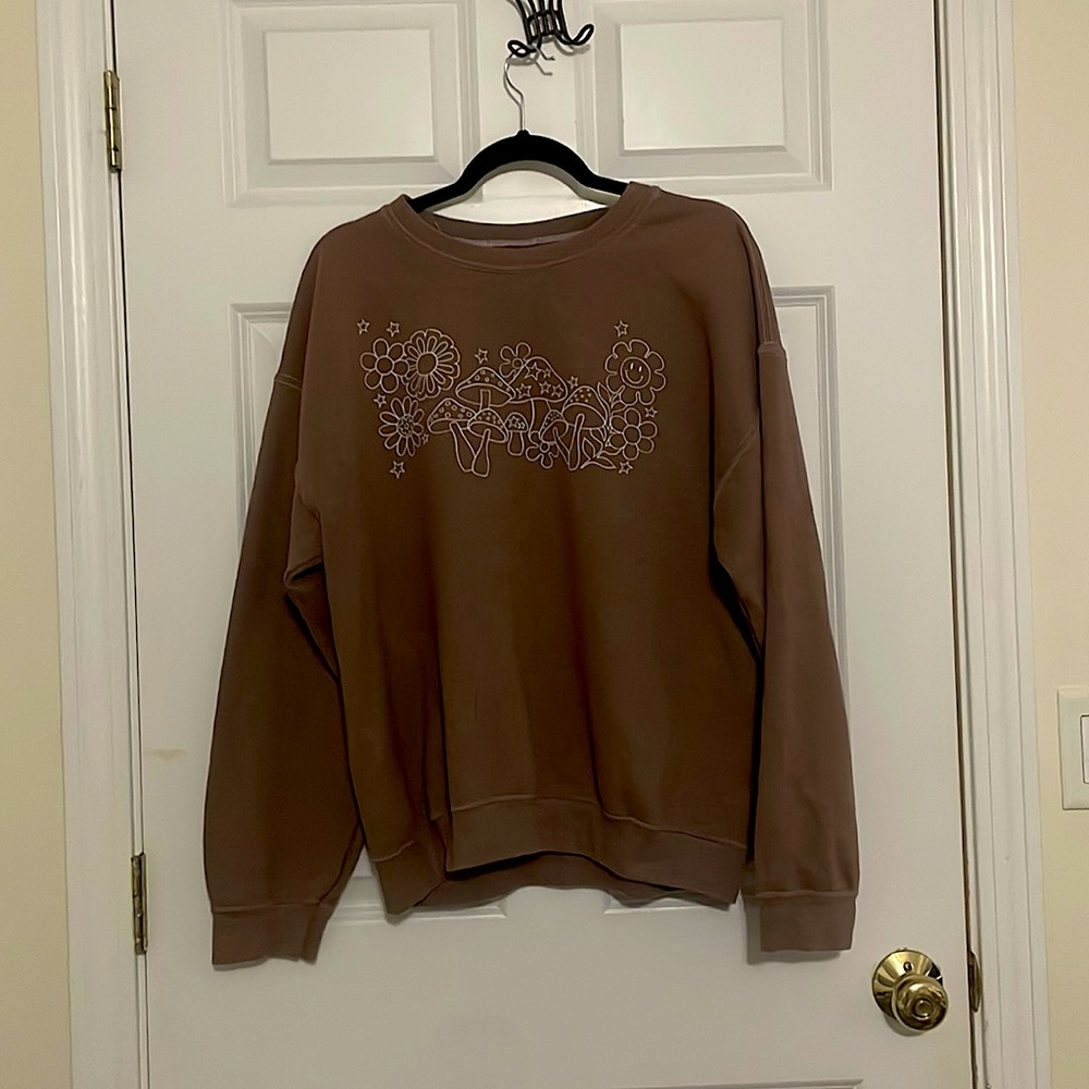 Brown mushroom crewneck (PacSun)